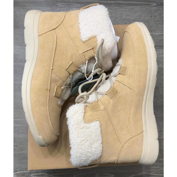 JBU Shoes - JBU Tan Freeze Suede Round Toe Boots Women